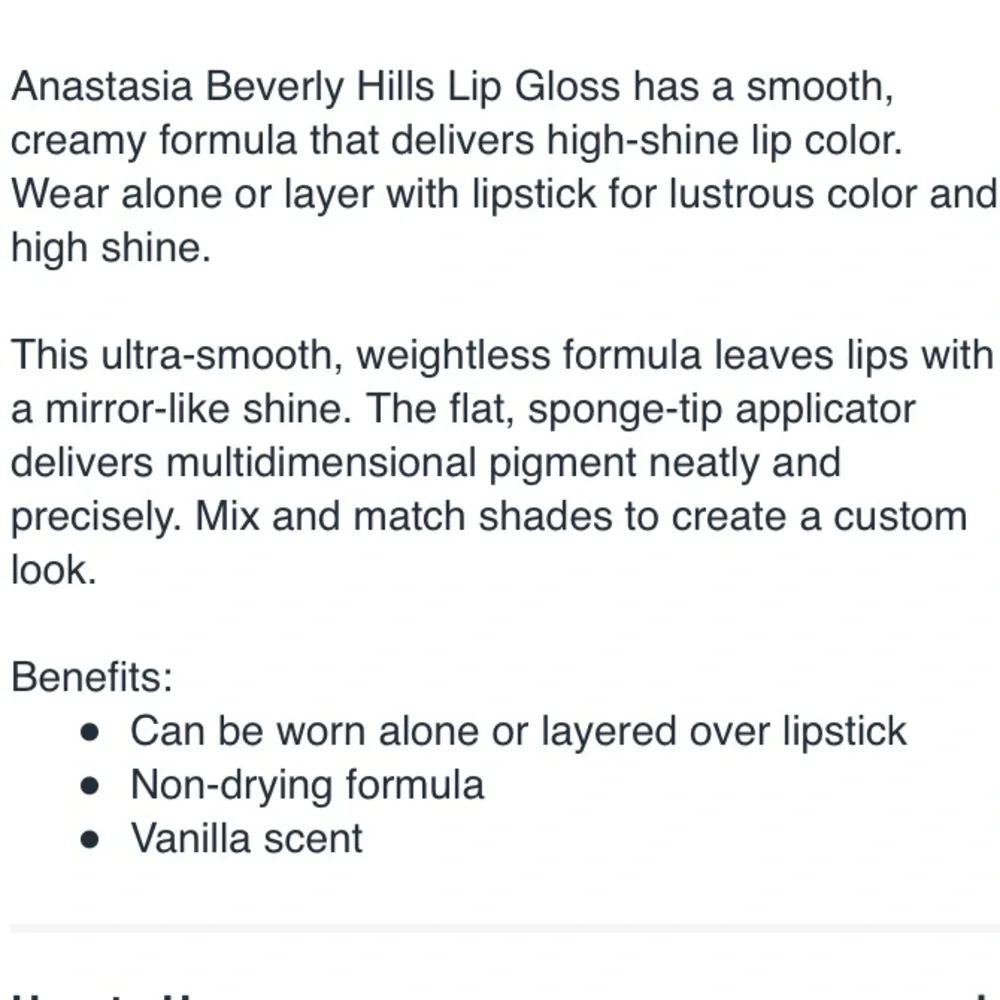 Anastasia Beverly Hills Lip Gloss
